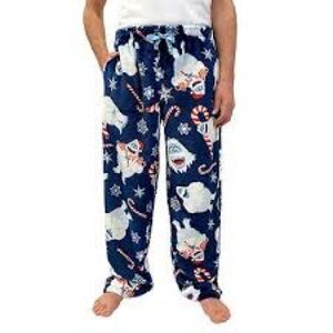 Rudolph The Red Nosed Reindeer Mens Bumble Up To Snow Good Pajama XL